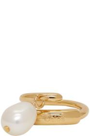 Chloé - Gold Pearl Ring