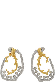 Chloé - Gold & Silver Daria Hoop Earrings
