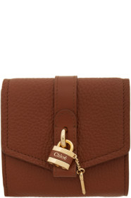 Chloé - Portefeuille brun Small Alby