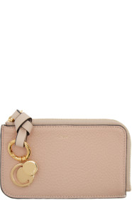 Chloé - Pink Alphabet Zip Card Holder