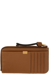 Chloé - Tan Marcie Zip Card Holder