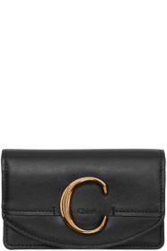 Chloé - Black 'Chloé C' Card Holder