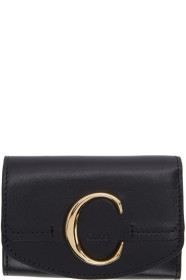 Chloé - ブラック Chloe C トライフォールド ウォレット