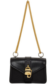 Chloé - Sac à chaîne noir Mini Aby