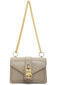 Chloé - Sac à chaîne gris Aby