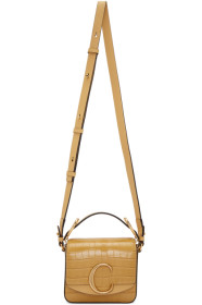 Chloé - Yellow Croc Mini 'Chloé C' Bag