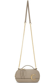 Chloé - Sac gris Mini 'Chloé C' Vanity