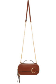 Chloé - Sac bourgogne Mini 'Chloé C' Vanity