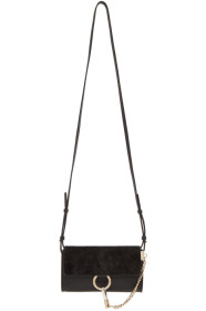 Chloé - Sac portefeuille noir Faye