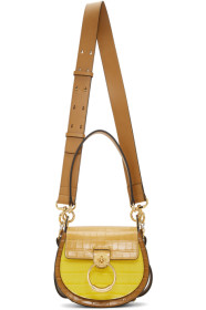 Chloé - Sac jaune et brun clair Small Tess