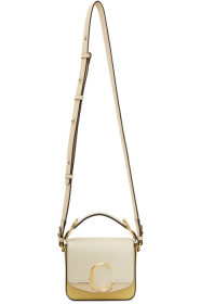 Chloé - Sac jaune et blanc Mini 'Chloé C'