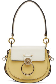 Chloé - Yellow & White Small Tess Bag