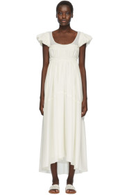 Chloé - Off-White Silk Empire Dress