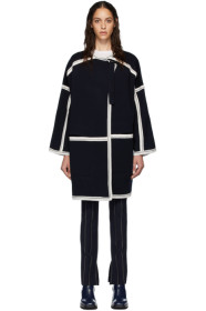 Chloé - Navy Compact Wool Coat