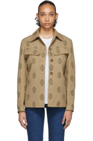 Chloé - Blouson brun clair Monogram