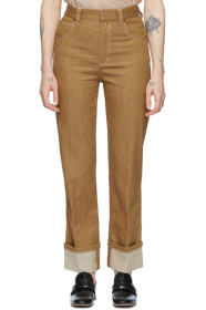 Chloé - Brown Denim Trousers