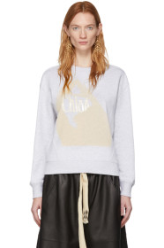 Chloé - Pull molletonné gris Femininity