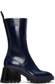 Chloé - ネイビー PVC Betty レイン ブーツ