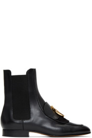 Chloé - Black 'Chloé C' Chelsea Boots