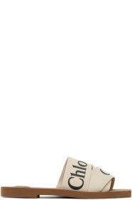 Chloé - Off-White Woody Flat Mules