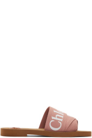 Chloé - Pink Woody Logo Slides