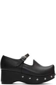 Flat Apartment - Black Mary Jane Platform Ballerina Flats