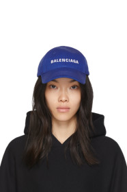Balenciaga - Blue Logo Visor Cap
