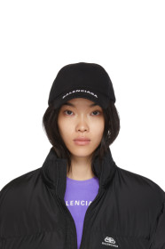 Balenciaga - Black Logo Visor Cap