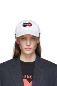 Balenciaga - Casquette à logo blanche Uniform