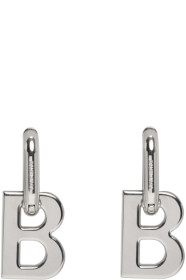 Balenciaga - Silver B Chain Earrings