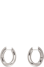 Balenciaga - Boucles d'oreilles argentées Small Loop