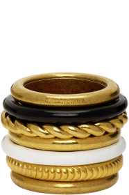 Balenciaga - Bague dorée Multirings
