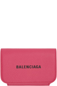Balenciaga - ピンク ミニ アコーディオン キャッシュ ウォレット