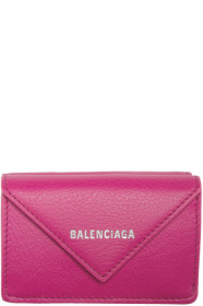 Balenciaga - Pink Mini Papier Wallet
