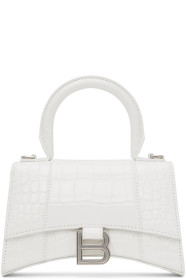 Balenciaga - White Hour Glass Top Handle Bag