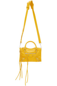 Balenciaga - Sac à bandoulière jaune Classic Mini City