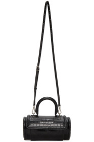 Balenciaga - Black Croc Round Top Handle Bag