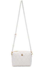 Balenciaga - Sac caméra matelassé blanc B.