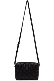 Balenciaga - Sac caméra en cuir nappa matelassé noir B.