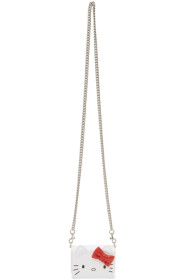 Balenciaga - Sac portefeuille blanc Mini édition Hello Kitty