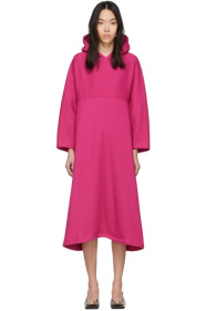 Balenciaga - Pink Cocoon Hooded Sweatshirt Dress