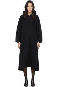 Balenciaga - Black Cocoon Hooded Sweatshirt Dress