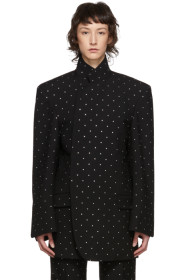 Balenciaga - ブラック ウール ストラス Shifter ブレザー