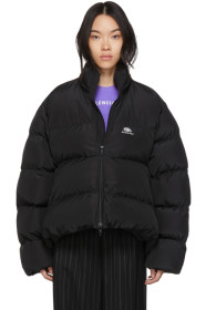 Balenciaga - Black BB C-Shape Puffer Coat