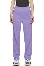 Balenciaga - Pantalon de survêtement en jersey bouclette mauve