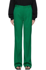 Balenciaga - Green Wool Tailoring Trouser