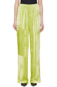 Balenciaga - Pantalon en velours jaune Pyjama Suit
