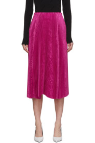 Balenciaga - Pink Pleated Kick Skirt