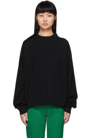 Balenciaga - Black Wool Pinched Shoulder Sweater