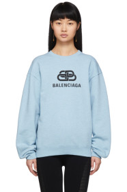Balenciaga - Blue BB Logo Sweatshirt